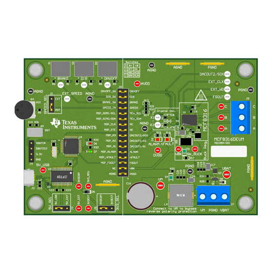 Texas Instruments MCF8316DEVM User Manual