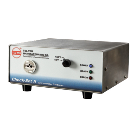 TEL-TRU Check-Set Series Quick Start Manual
