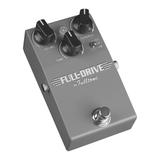 Fulltone Full-Drive1 Manual