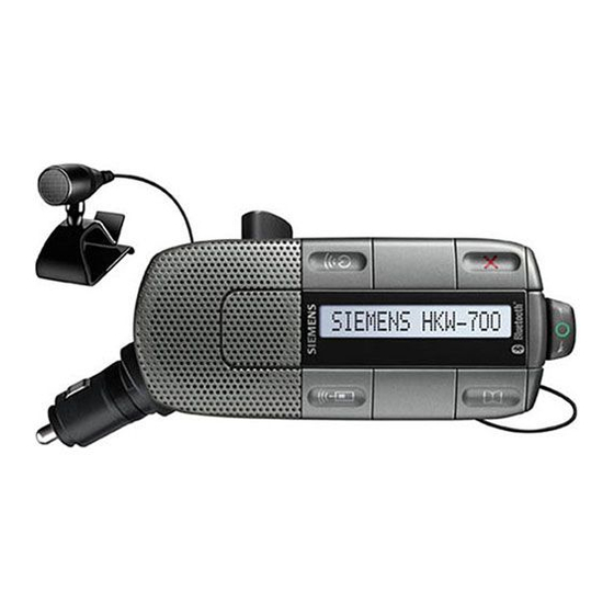BENQ-SIEMENS Car Kit Bluetooth Portable Manual