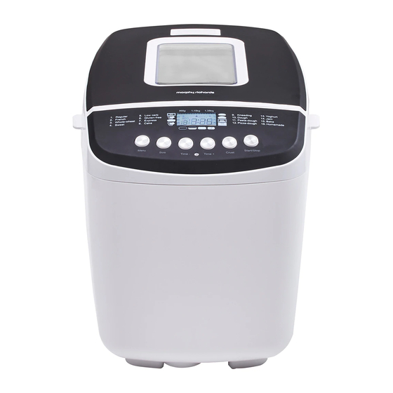 morphy richards bread maker manual 48285