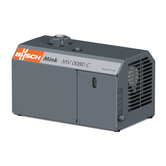 BUSCH MINK MV 0040 C CONTROL INSTRUCTIONS Pdf Download ManualsLib
