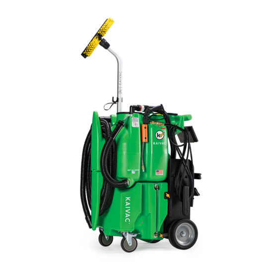 KAIVAC COOLER CLEANER OPERATOR'S & PARTS MANUAL Pdf Download ManualsLib