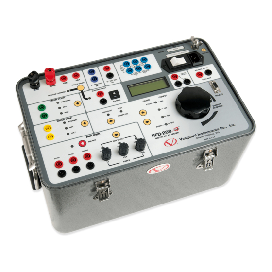 VANGUARD INSTRUMENTS RFD200 2 SERIES USER MANUAL Pdf Download ManualsLib