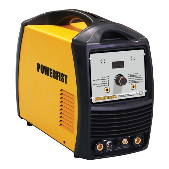 POWERFIST TIG 202KE USER MANUAL Pdf Download ManualsLib