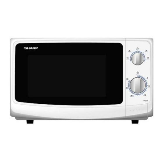 SHARP R209 OPERATION MANUAL WITH COOKBOOK Pdf Download ManualsLib