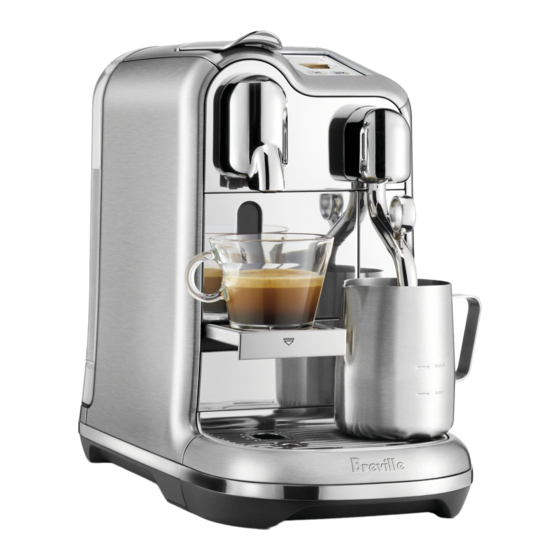 BREVILLE NESPRESSO CREATISTA PRO USER MANUAL Pdf Download ManualsLib