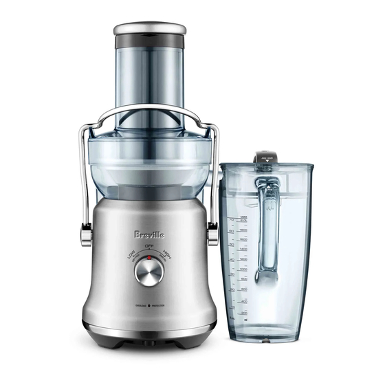 BREVILLE THE JUICE FOUNTAIN COLD PLUS INSTRUCTION BOOK Pdf Download