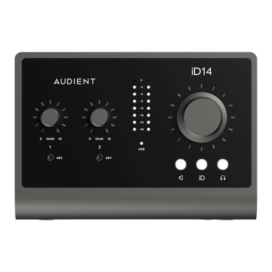 Audient iD14 Manual