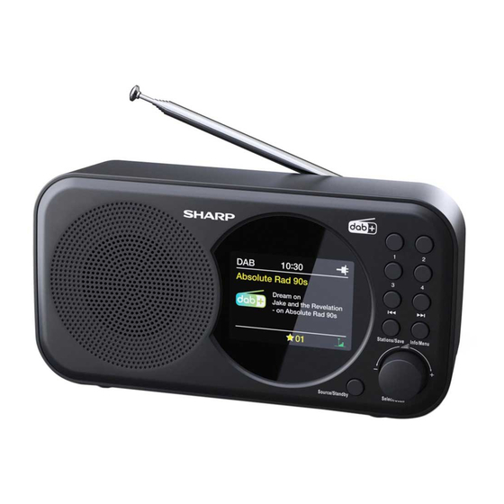 Sharp DR-P320 Portable Digital Radio Manuals