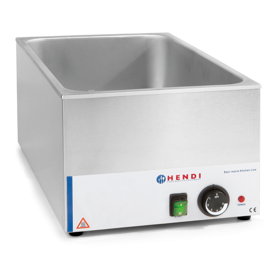 Hendi BAIN-MARIE 238905 User Manual