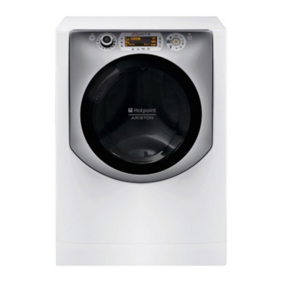 Hotpoint Ariston AQUALTIS AQ107D 49D Instructions For Installation And Use Manual