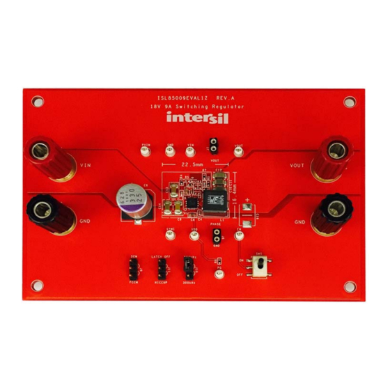 Intersil ISL85009EVAL1Z User Manual