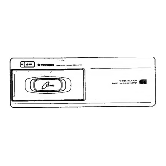 Pioneer CDX-M12 Service Manual