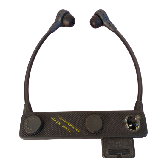 Sennheiser HDI 2 Manual