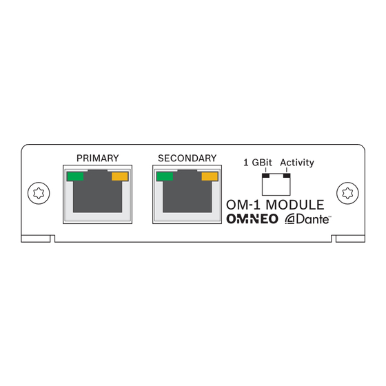 Bosch OMNEO OM-1 Manual