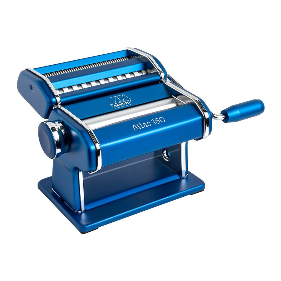 8341 Marcato Atlas 180 Pasta Machine, manual