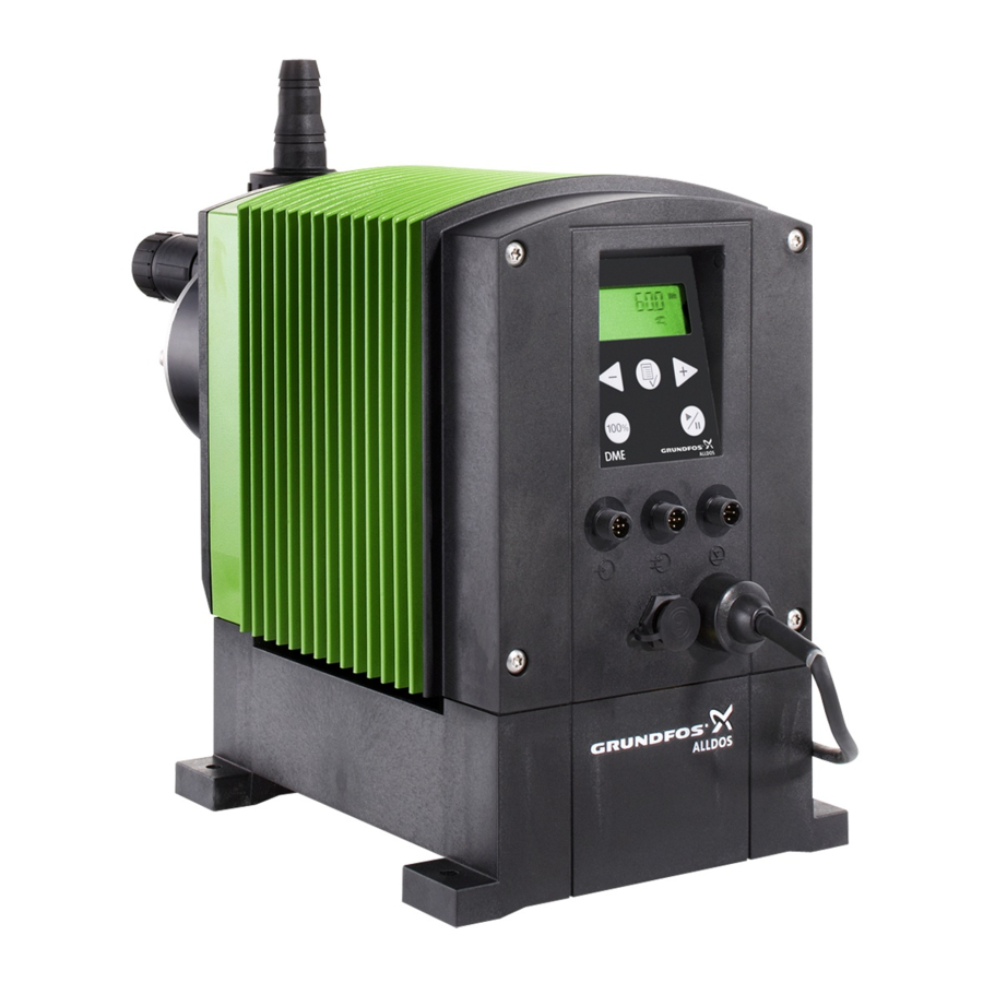GRUNDFOS DME 60 INSTALLATION AND OPERATING INSTRUCTIONS MANUAL Pdf