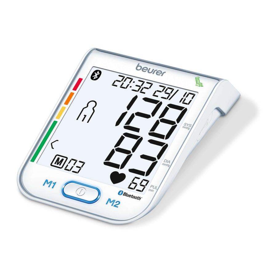 BEURER BM 77 INSTRUCTIONS FOR USE MANUAL Pdf Download ManualsLib