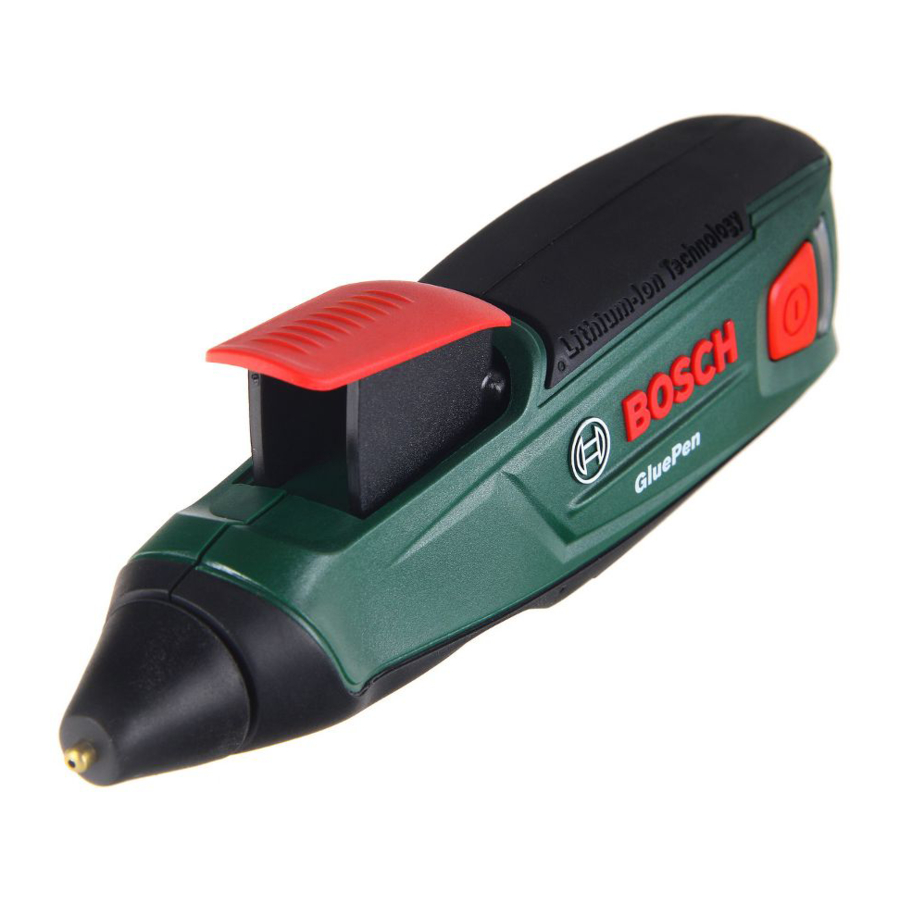BOSCH GLUEPEN ORIGINAL INSTRUCTIONS MANUAL Pdf Download ManualsLib