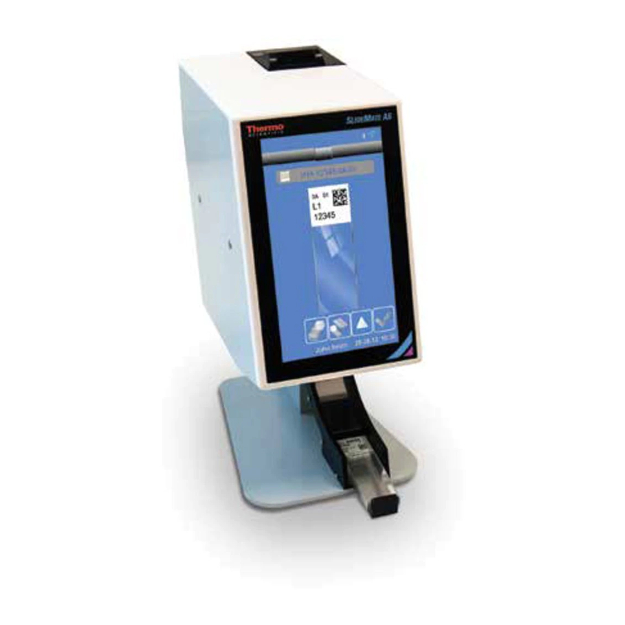 THERMO SCIENTIFIC SLIDEMATE AS OPERATOR'S MANUAL Pdf Download ManualsLib