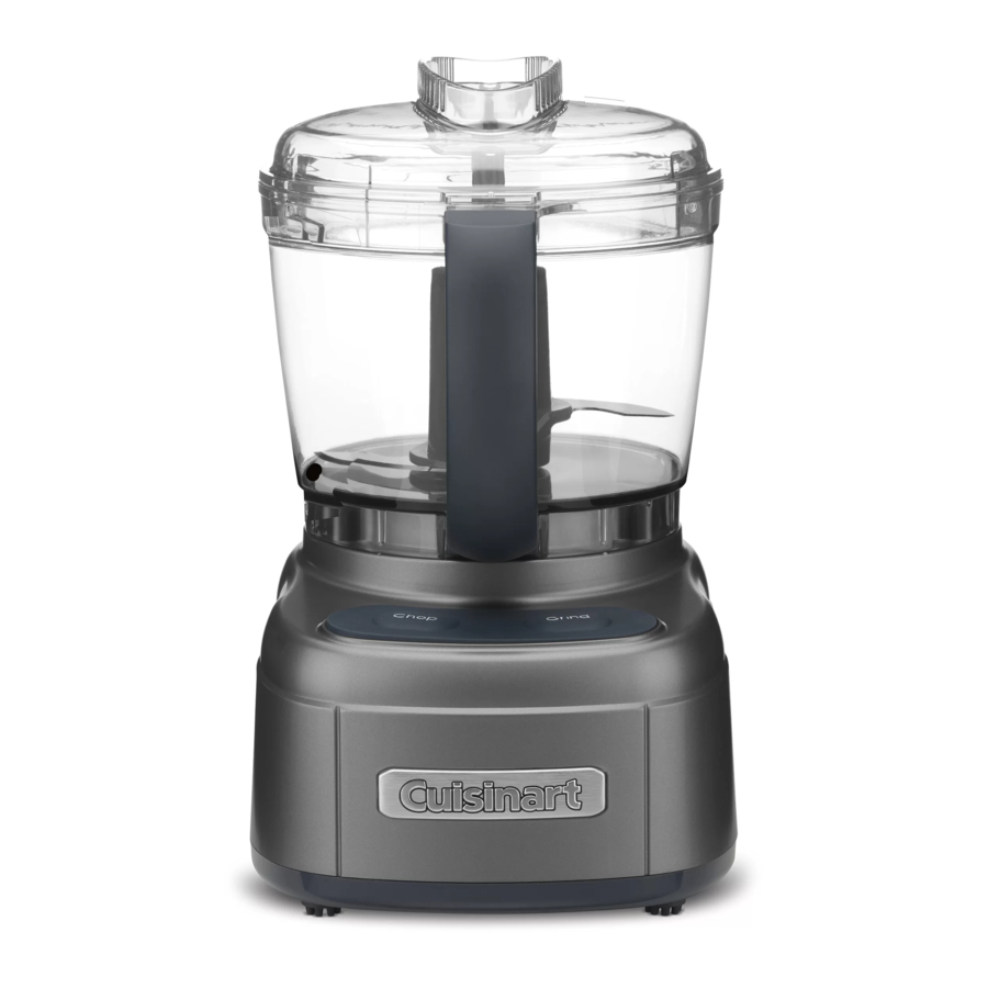 CUISINART MINI PREP PRO INSTRUCTION/RECIPE BOOKLET Pdf Download