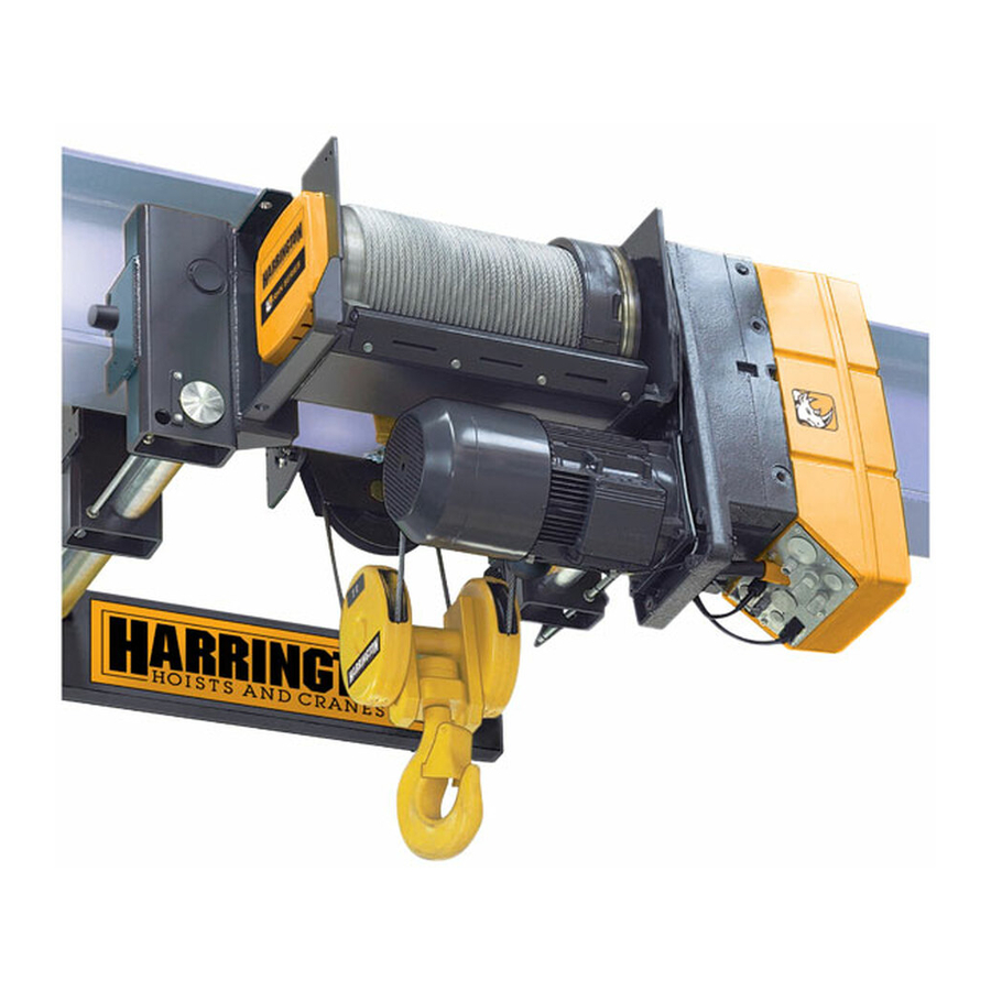HARRINGTON HOISTS RHN02D20A20D SERIES OWNER'S MANUAL Pdf Download