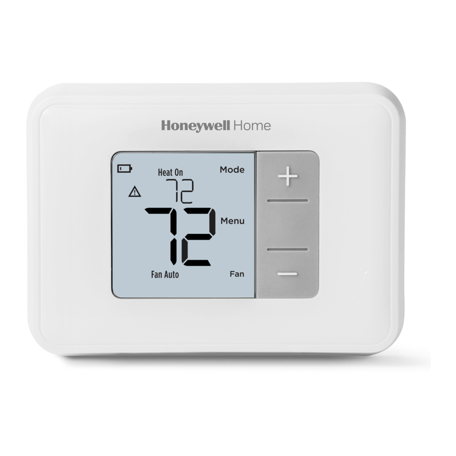 Honeywell Home Rth5160 Series Quick Installation Manual Pdf Download 