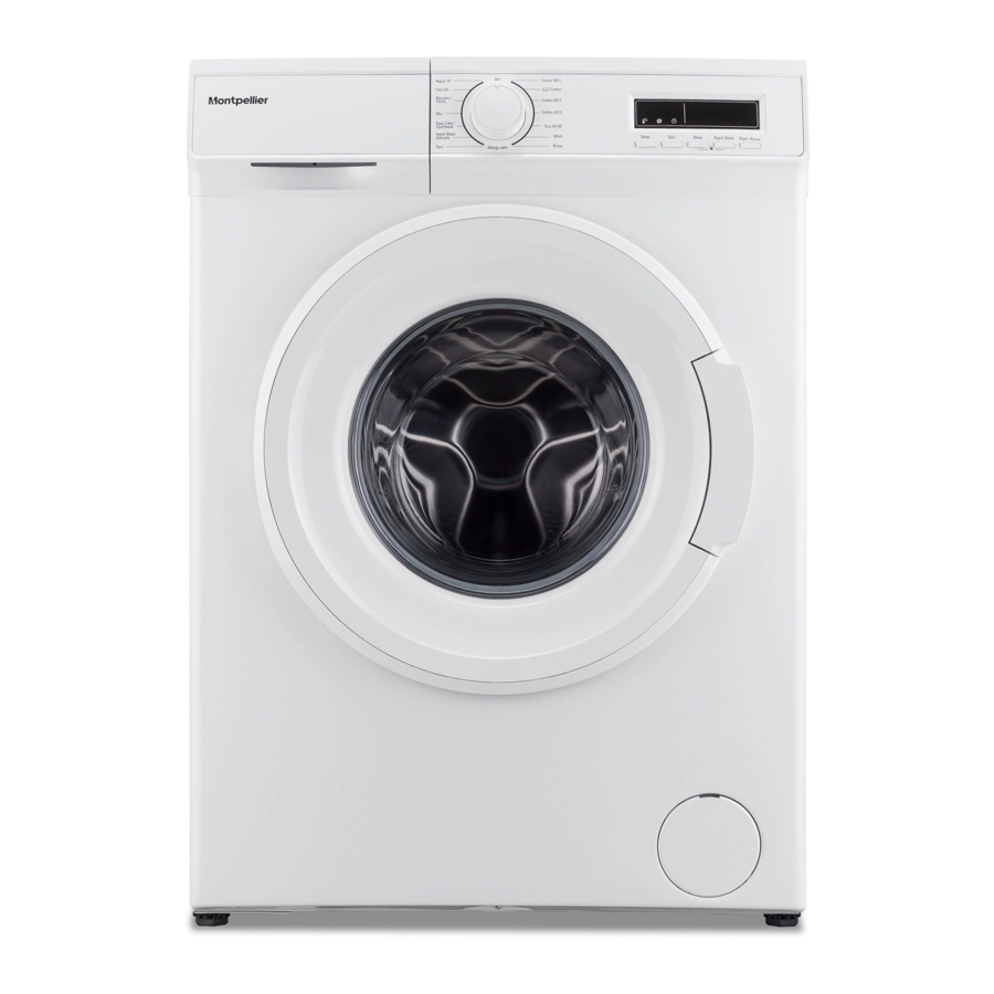 White Montpellier MWBI8014 8kg 1400rpm Integrated Washing Machine 