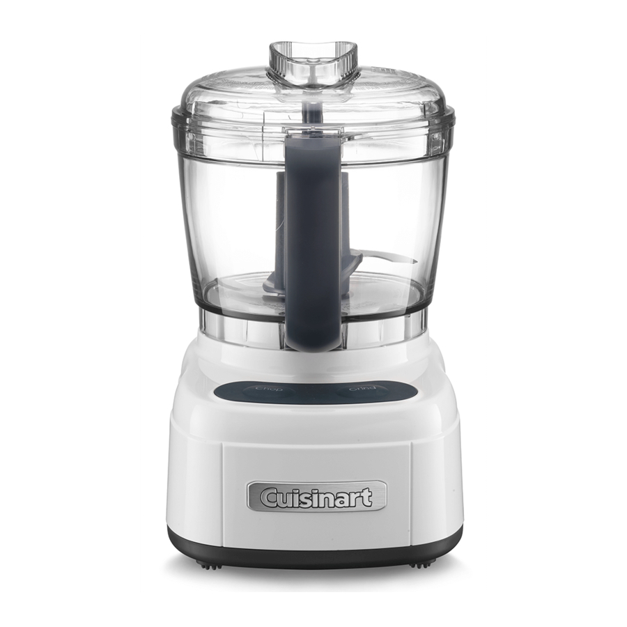 CUISINART MINI PREP PRO INSTRUCTION/RECIPE BOOKLET Pdf Download