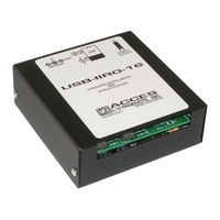 Acces USB-IIRO-4 User Manual