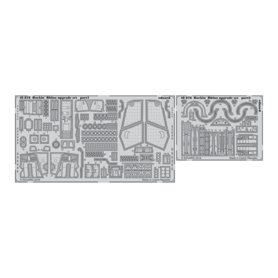 Eduard Rockin' Rhino upgrade set Assembly Instructions