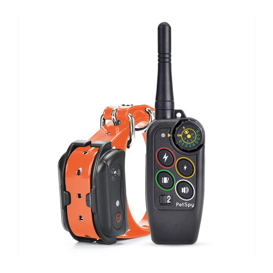 PetSpy M686 Dog Training Collar Manual