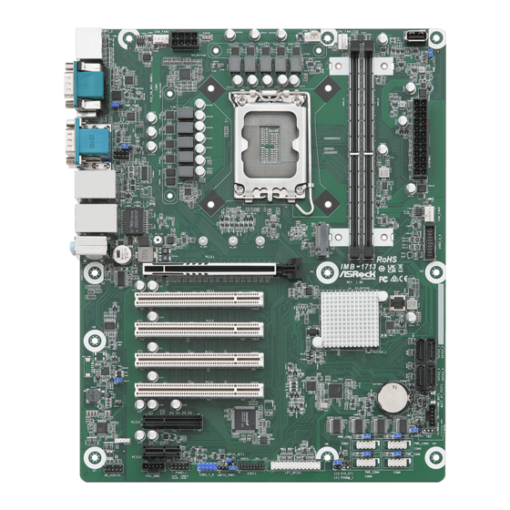 ASRock Industrial IMB-1713 Settings Manual