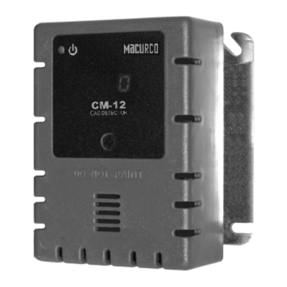 Macurco CM-12 User Instructions