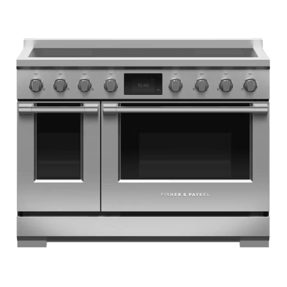 Fisher & Paykel RIV3486 Induction Range Manuals