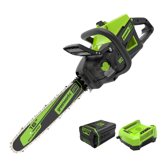 GreenWorks Pro CSB405 Operator's Manual