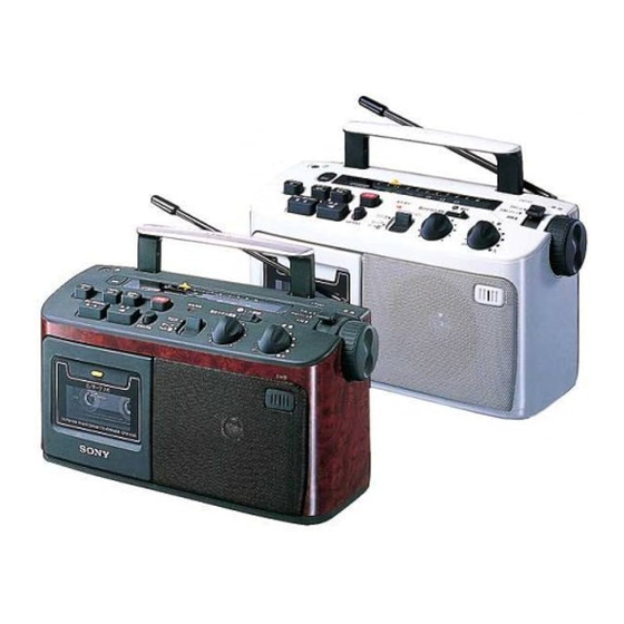 Sony CFM-A50 Operating Instructions Manual