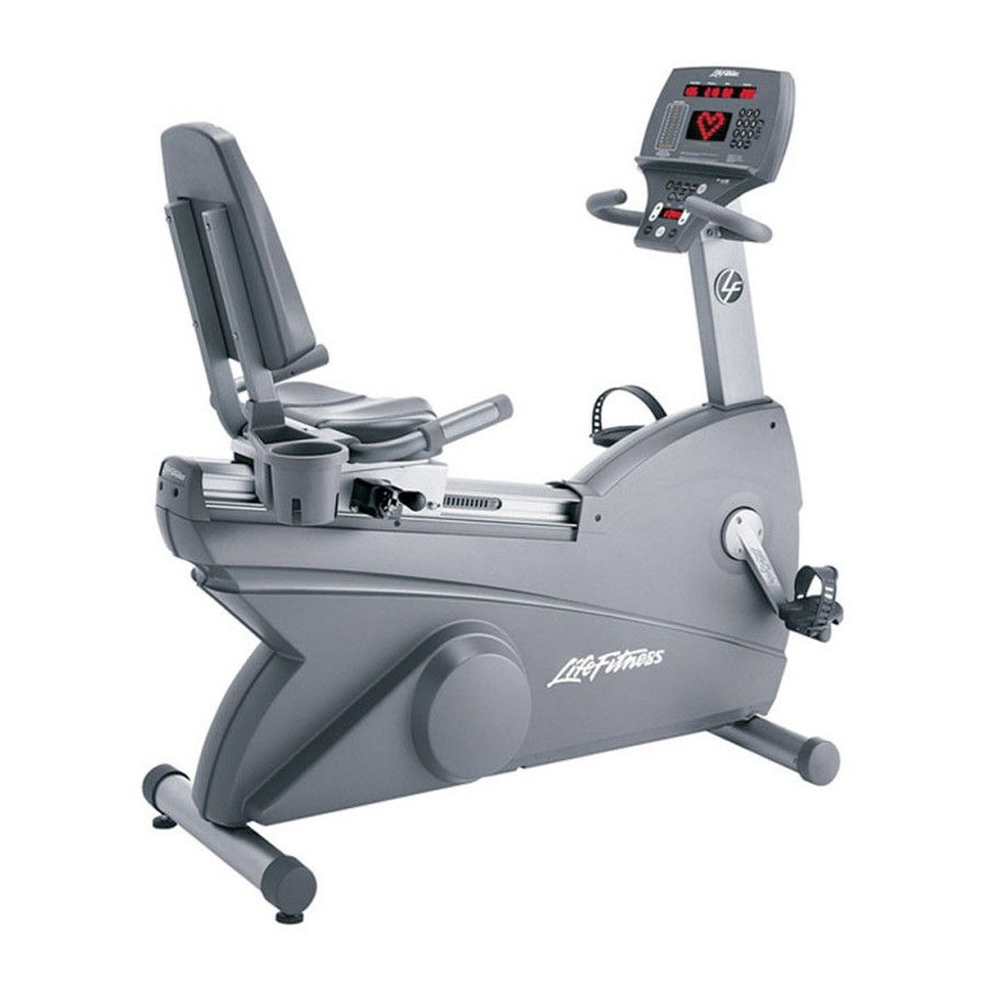 Life Fitness 95Ri Assembly Instructions Manual