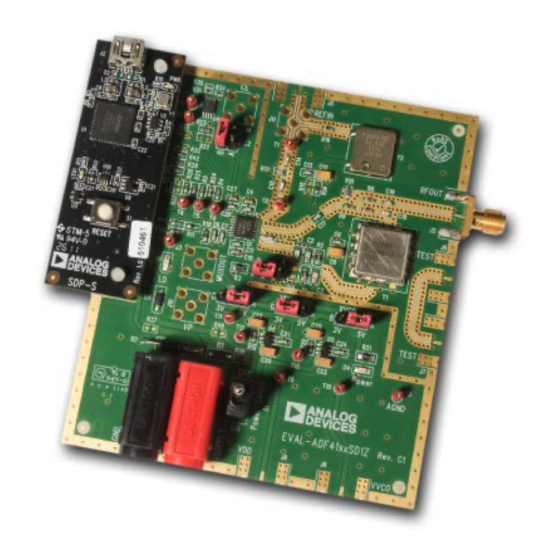 Analog Devices EV-ADF4106SD1Z User Manual