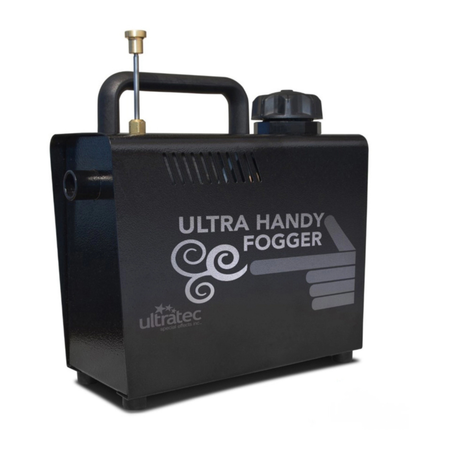 ULTRATEC ULTRA HANDY FOGGER OPERATOR'S MANUAL Pdf Download ManualsLib