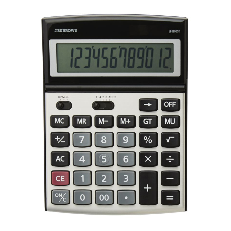 J.BURROWS JB12DESK OPERATING INSTRUCTIONS MANUAL Pdf Download ManualsLib