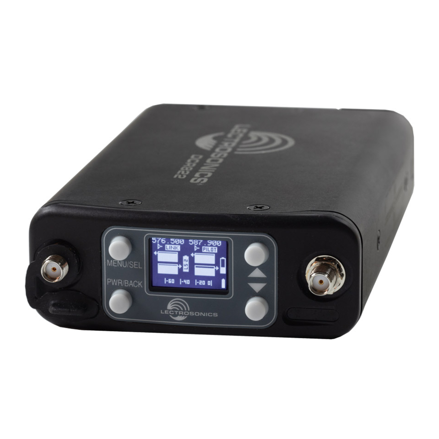 LECTROSONICS DCR822 INSTRUCTION MANUAL Pdf Download ManualsLib