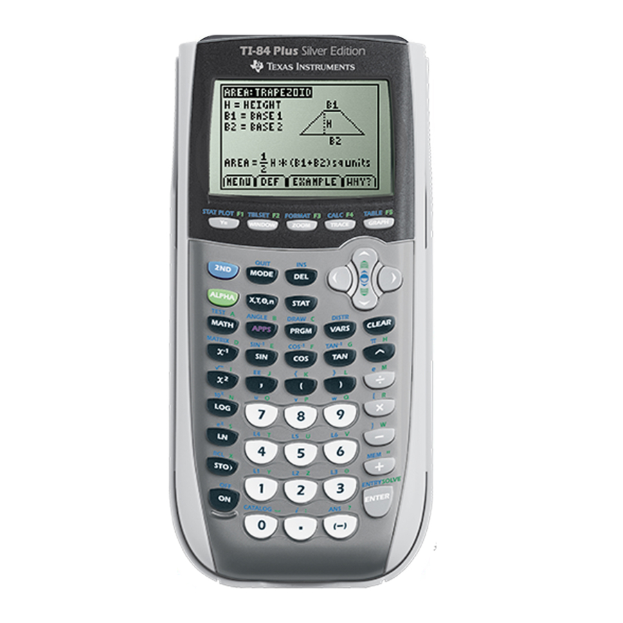 TEXAS INSTRUMENTS TI 84 INSTRUCTIONS MANUAL Pdf Download ManualsLib   Raw 