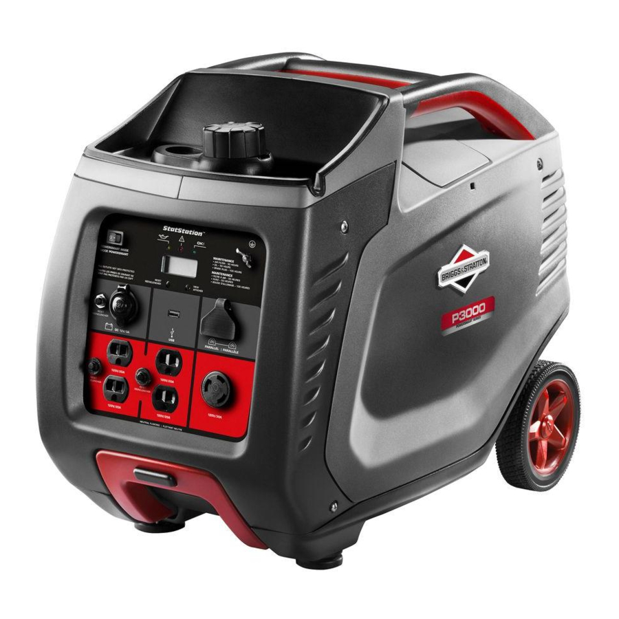 BRIGGS & STRATTON P3000 QUICK SETUP MANUAL Pdf Download | ManualsLib