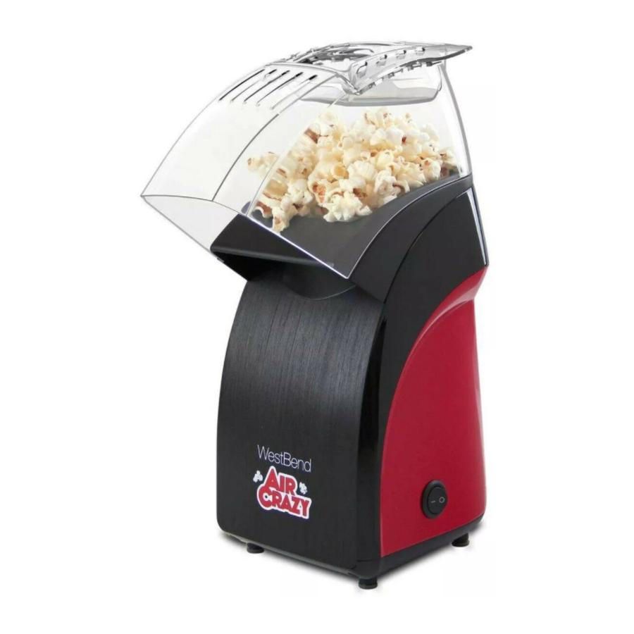 air crazy popcorn machine manual