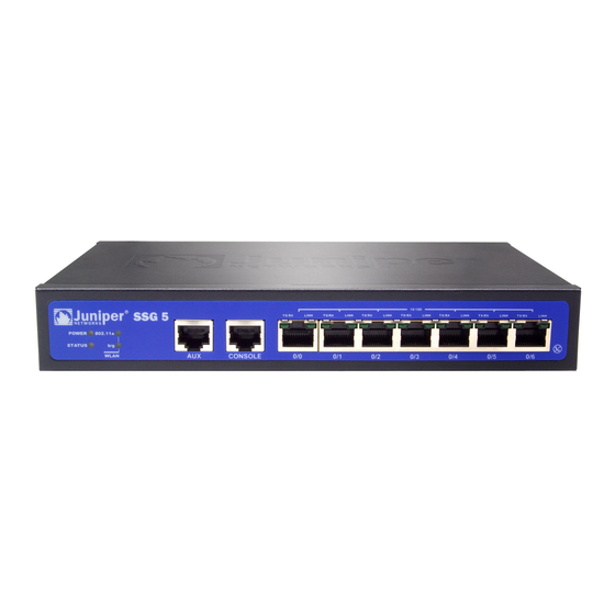 Juniper SSG5 Getting Started Manual