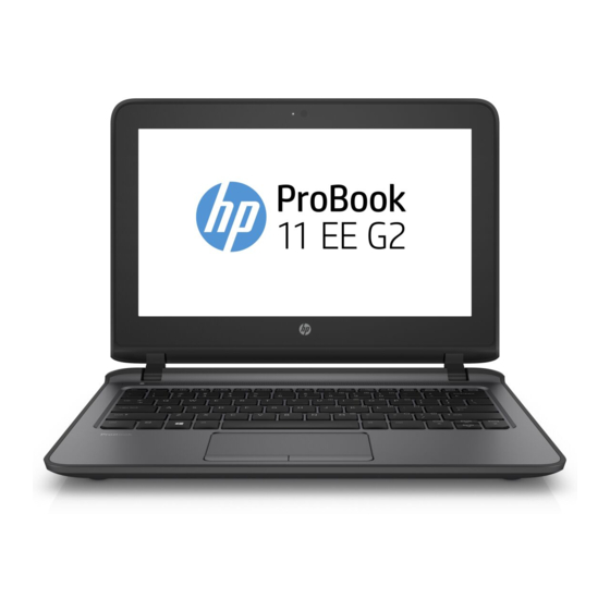 HP ProBook 11 G2 Education Edition Manuals