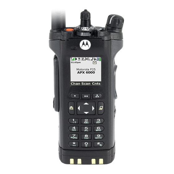 Motorola solutions APX 6000 3.5 User Manual
