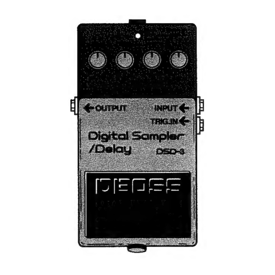 Boss DSD-3 Instructions Manual